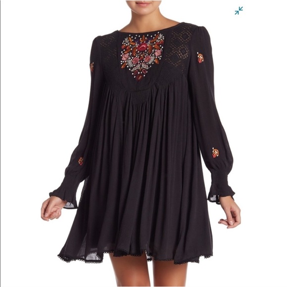 NWT Free People Mohave Floral Embroidered Dress - Picture 4 of 10